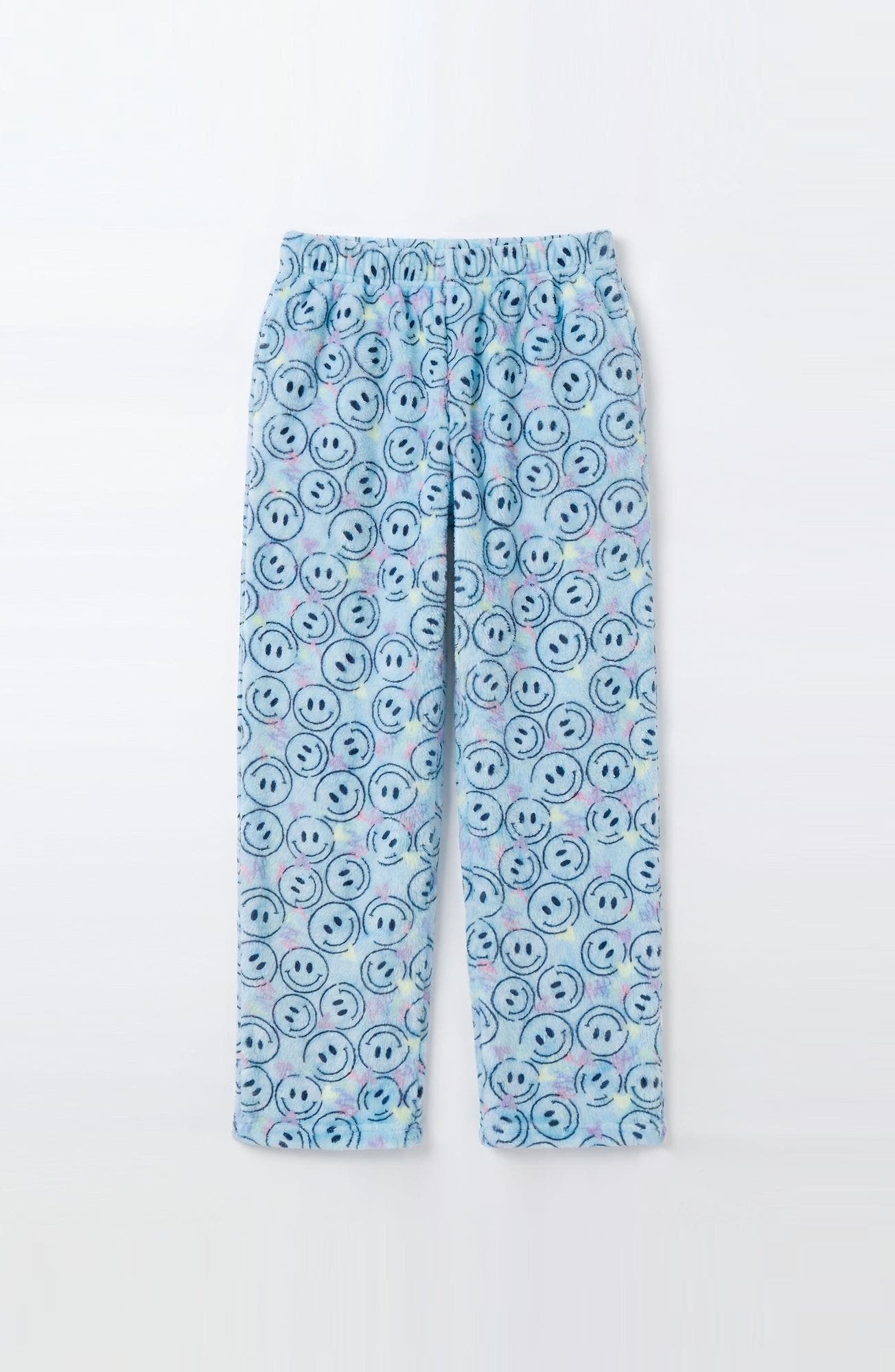 selected Blue Smiley Print