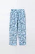 Preppy Goose Plush Blue Smiley loungewear pant