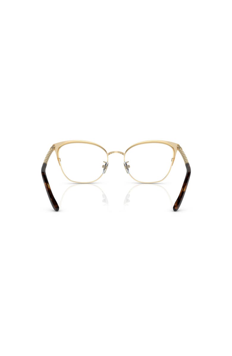 Tory Burch 53mm Square optical glasses, Alternate, color, Gold