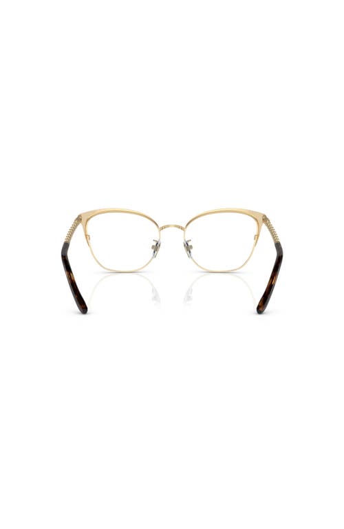 Tory Burch 53mm Square Optical Glasses In Gold