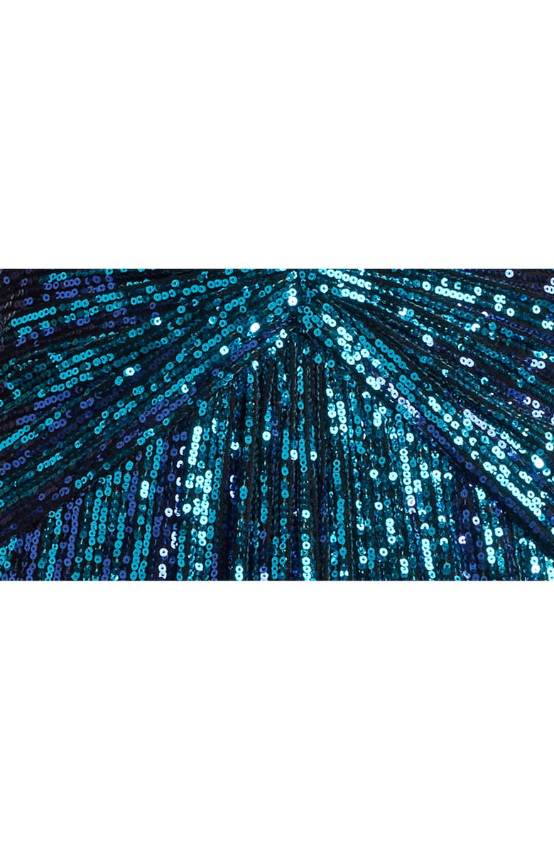 Tadashi Shoji Ombré Sequin Cocktail Sheath Dress, Alternate, color, 