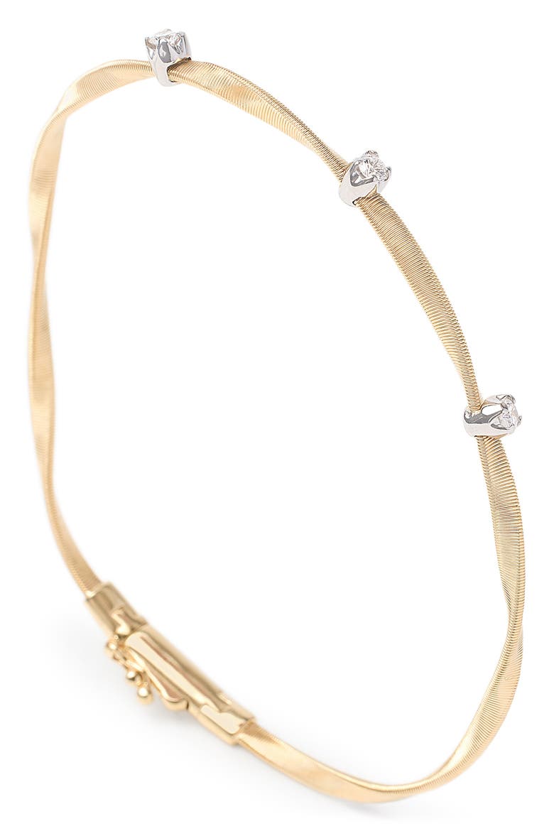 Marrakech Diamond Station Bracelet, Main, color, YELLOW GOLD