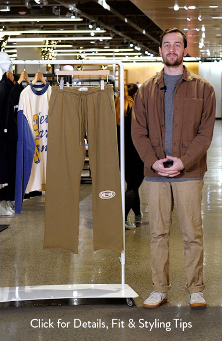 Raw Hem Logo Sweatpants, sales video thumbnail