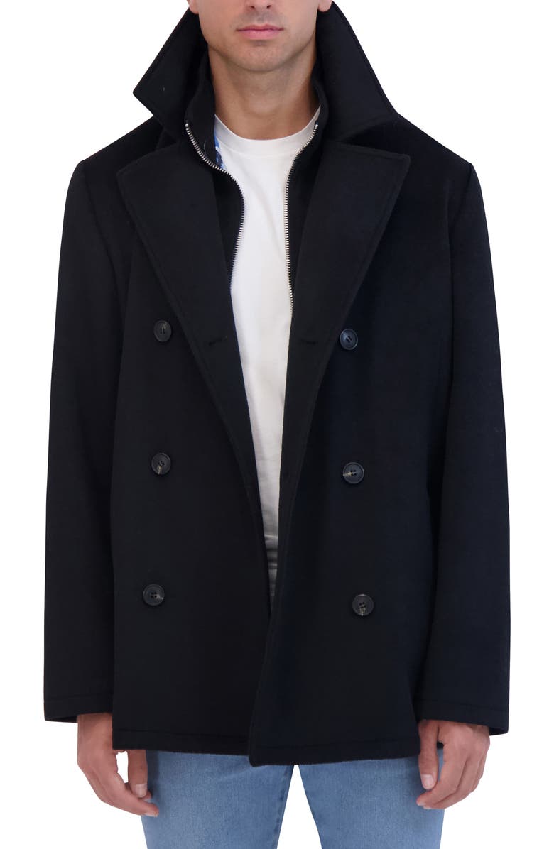 Robert Graham Peacoat with Bib, Alternate, color, Black