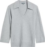 Wit & Wisdom Bead Trim Sweater