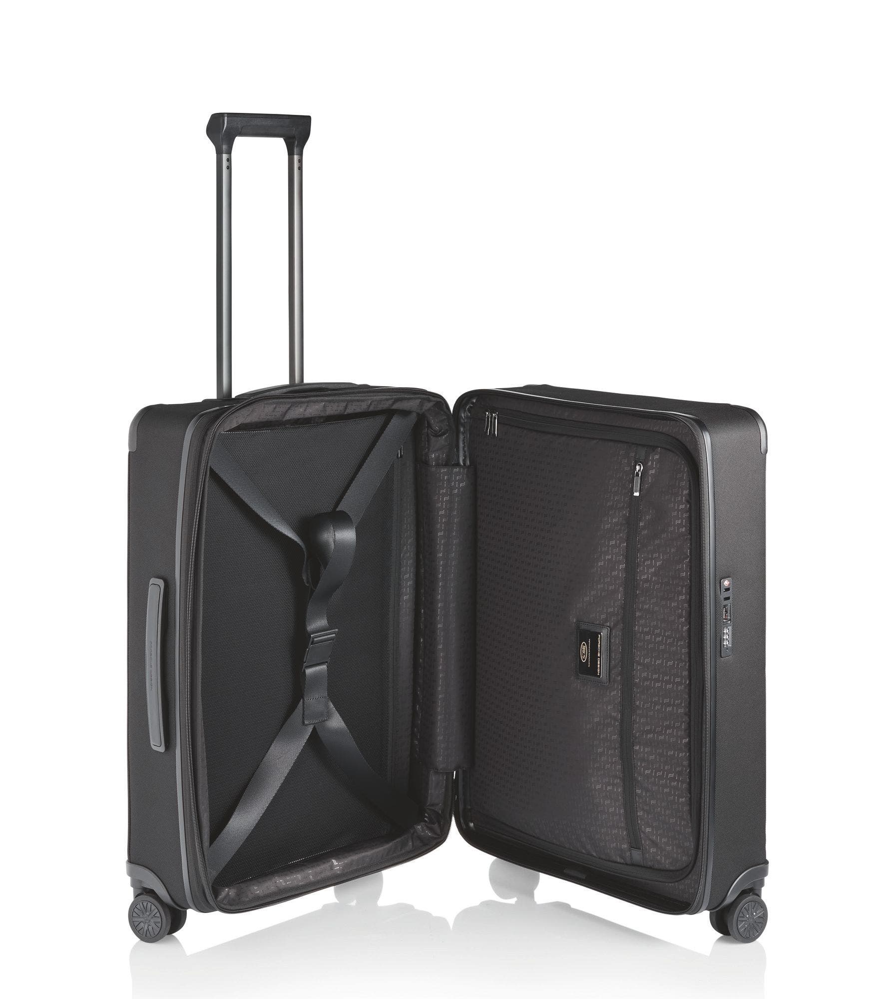 Porsche Design Roadster Nylon 27" Expandable Spinner, Alternate, color, Black