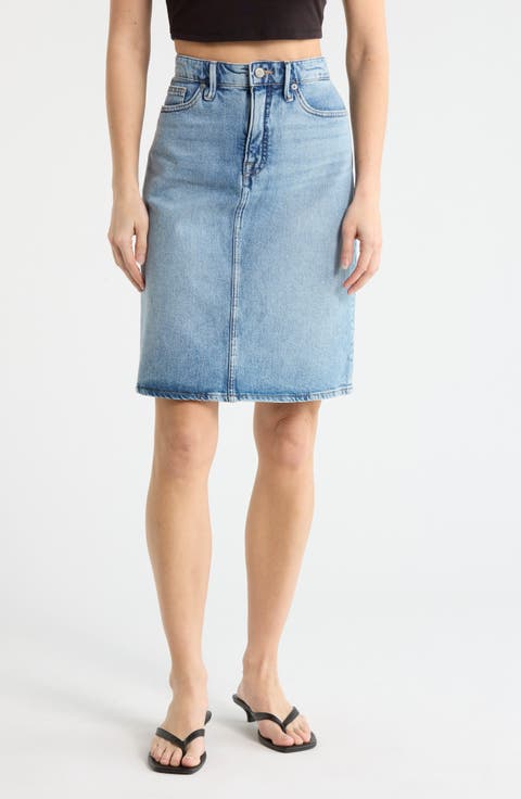 Good '90s Denim Midi Skirt