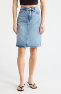 Good American Good '90s Denim Midi Skirt