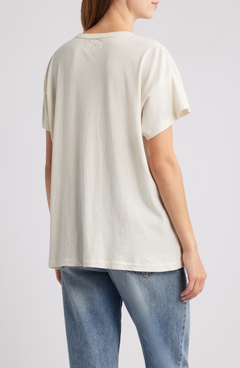 THE GREAT. The Boxy Crew Horse Graphic T-Shirt, Alternate, color, Washed White