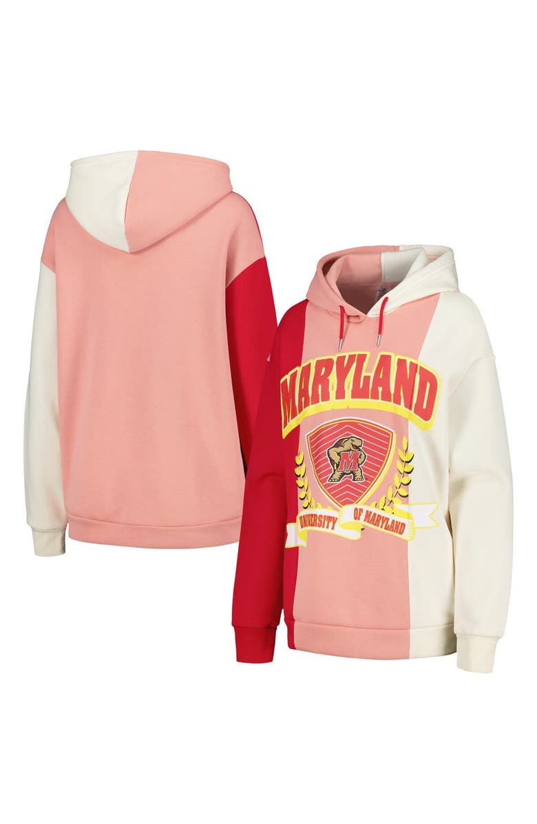 GAMEDAY COUTURE Women's Gameday Couture Red Maryland Terrapins Hall of Fame Colorblock Pullover Hoodie, Main, color, Red