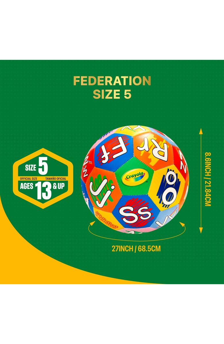iconsportgroup Alphabet Explorer Soccer Ball, Alternate, color, Alphabet Explorer Multi