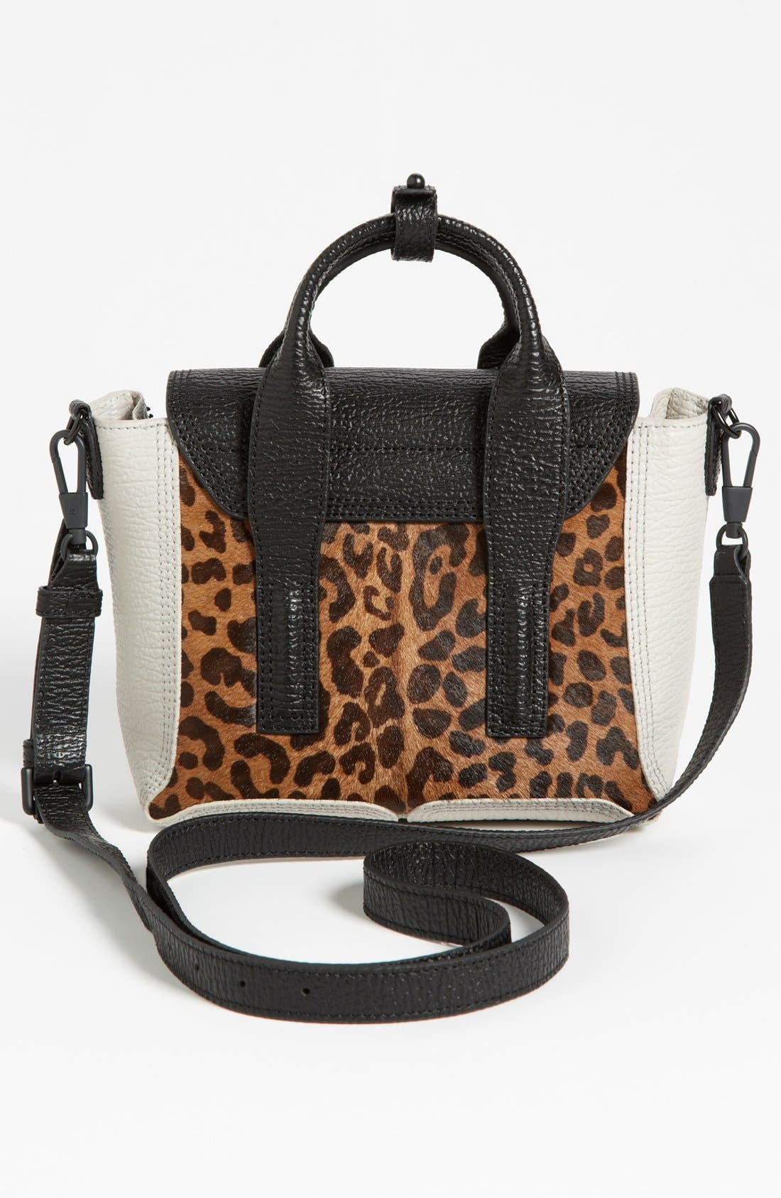 'Mini Pashli' Leather Satchel, Alternate, color, NATURAL WHITE