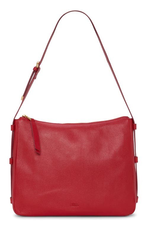 Vince Camuto Noemi Leather Shoulder Bag In Red