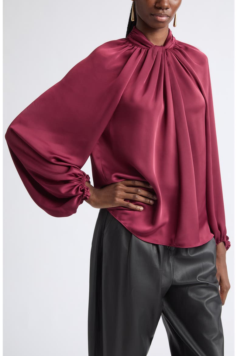 Emmy Recycled Polyester Top, Alternate, color, CRANBERRY