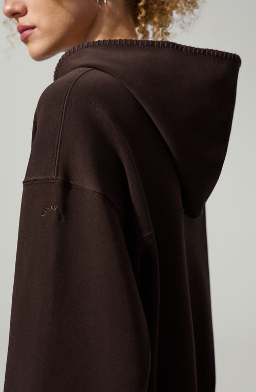 Lilysilk Seamflow Douceur Hoodie In Brown