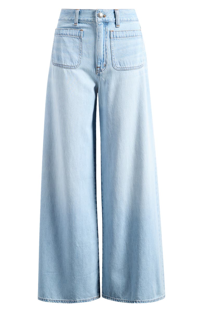 Madewell Patch Pocket Superwide Leg Jeans, Alternate, color,