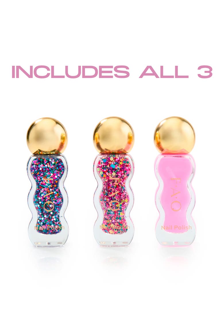 Kids' 3-Pack Nail Polish Set, Alternate, color, OPEN MISCELLANEOUS