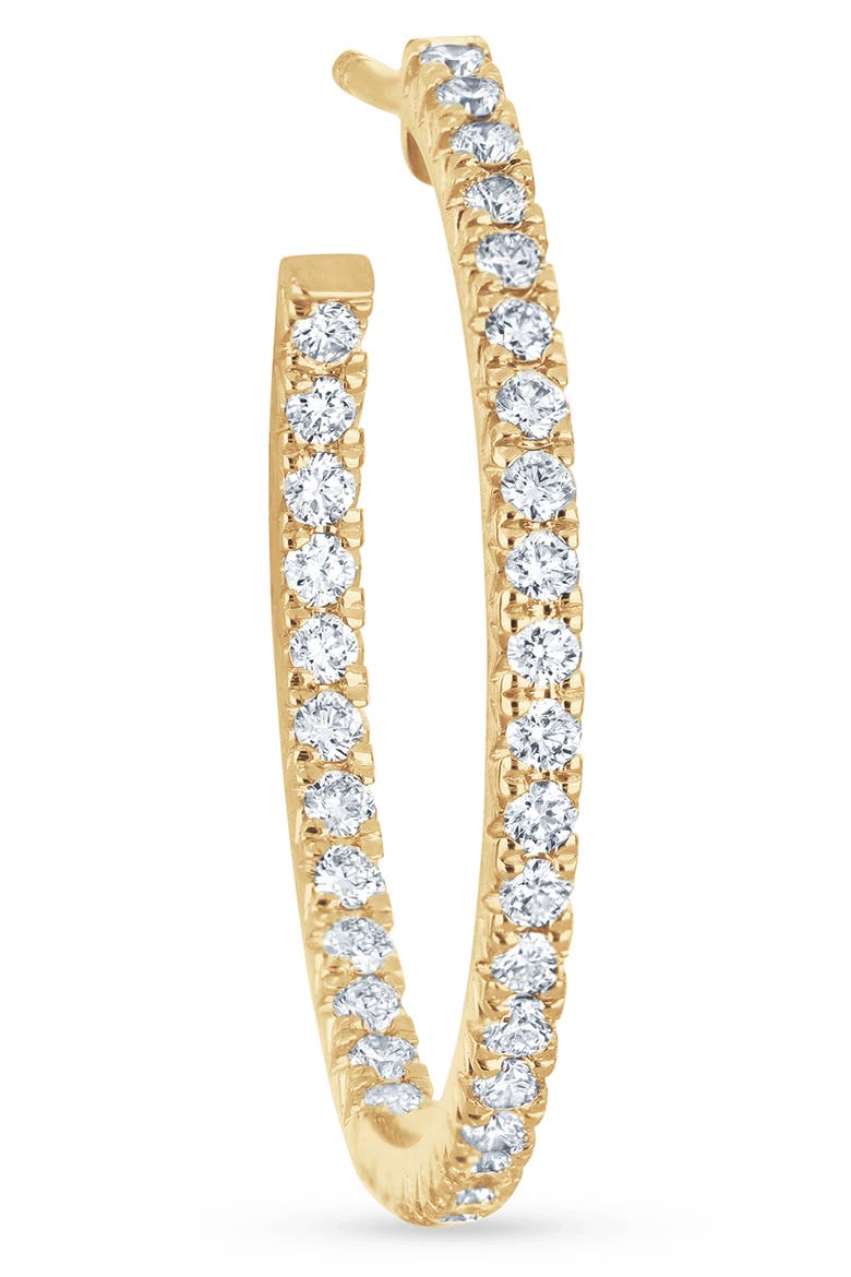 Audrey 18k Gold Diamond Inside-Out Hoop Earrings, Alternate, color, YELLOW
