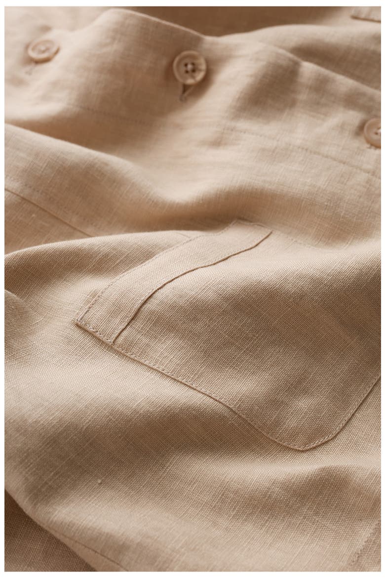 Arame Linen Jacket, Alternate, color, WHELK