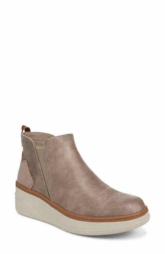 Charming Faux Leather Wedge Sneaker Bootie
