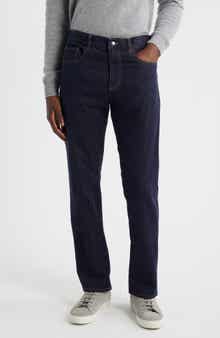 Canali Regular Fit Stretch Cotton & Wool Jeans