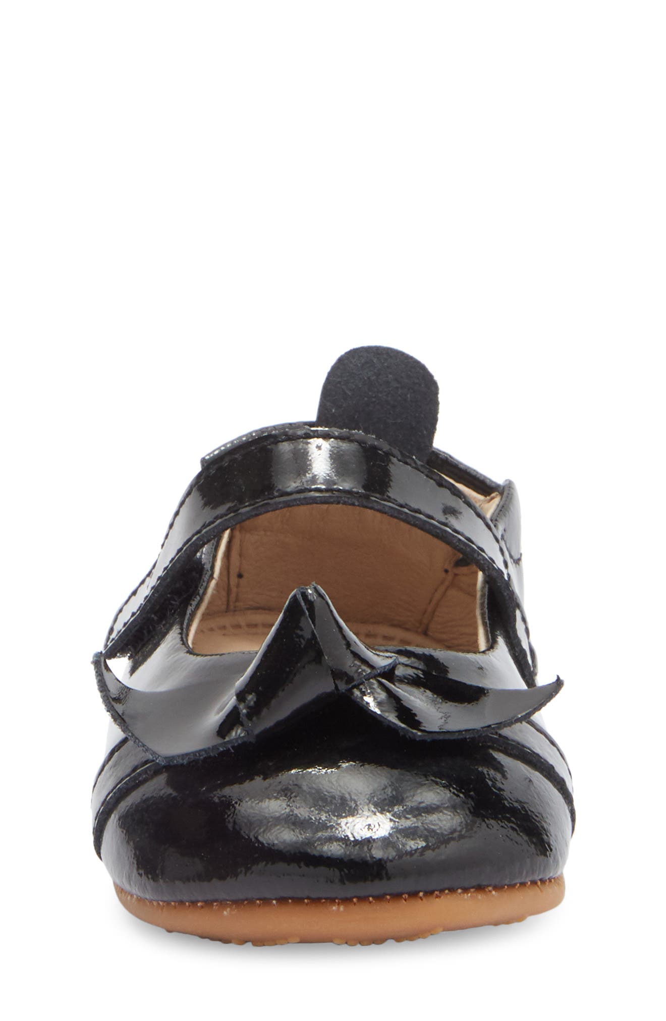 OLD SOLES Kids' Bow Chique Mary Jane Flat, Alternate, color, Black Patent