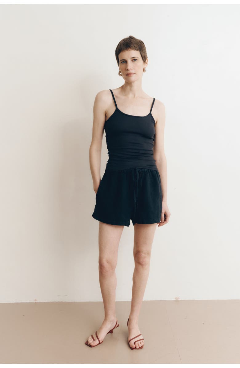 VIR VITA Ida Linen Short, Alternate, color, Black