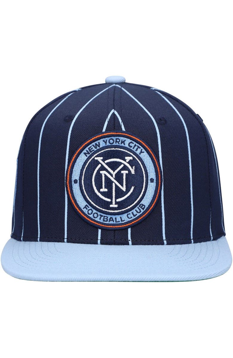 Mitchell & Ness Men's Mitchell & Ness Navy New York City FC Team Pin Snapback Hat, Alternate, color, 