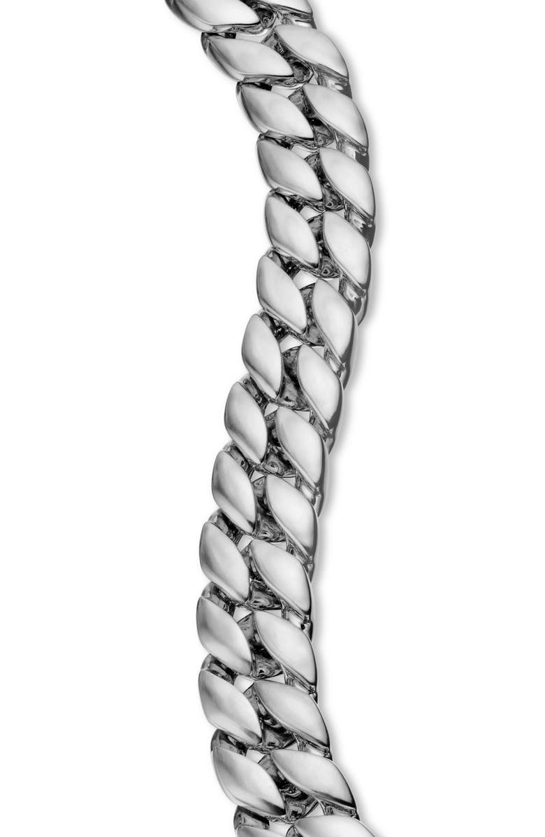 David Yurman Curb Chain Bracelet, 11.5mm, Alternate, color, Silver