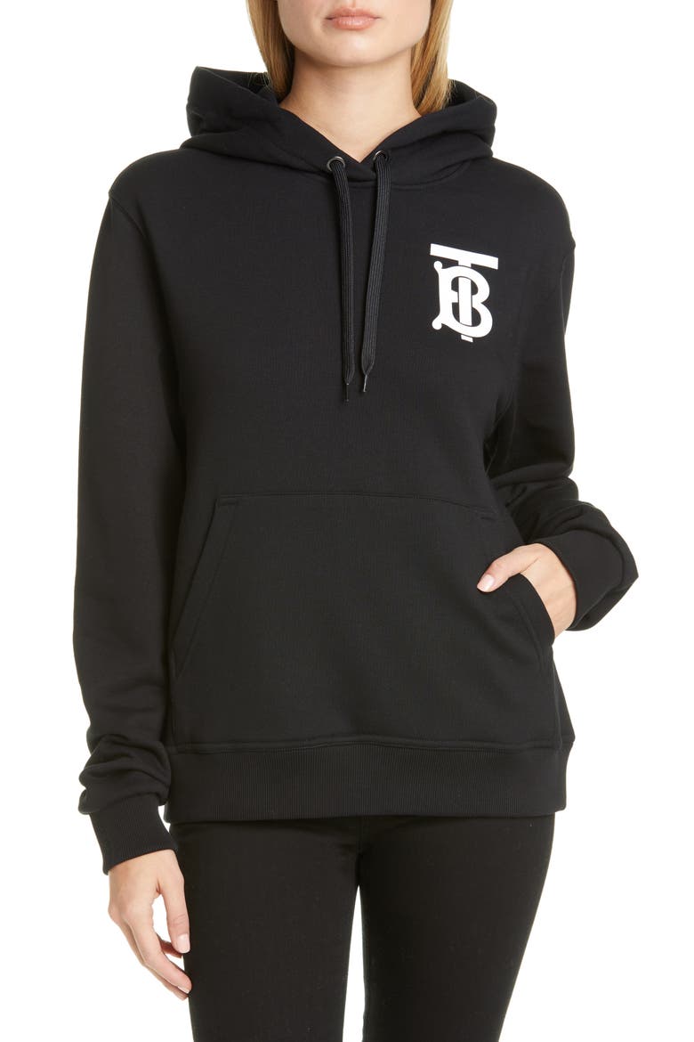 Landon TB Hoodie, Main, color, BLACK