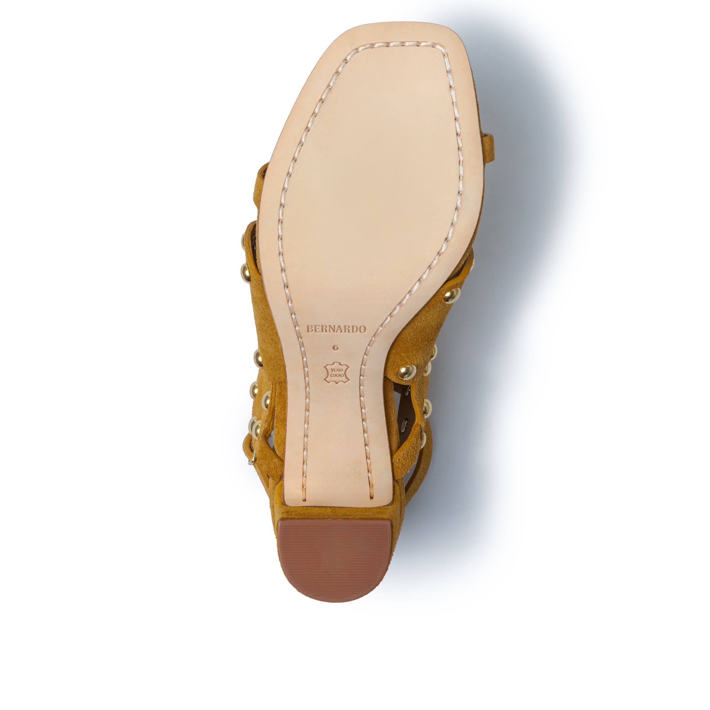 New Moon 75 Studded Heeled Sandal, Alternate, color, GINGER