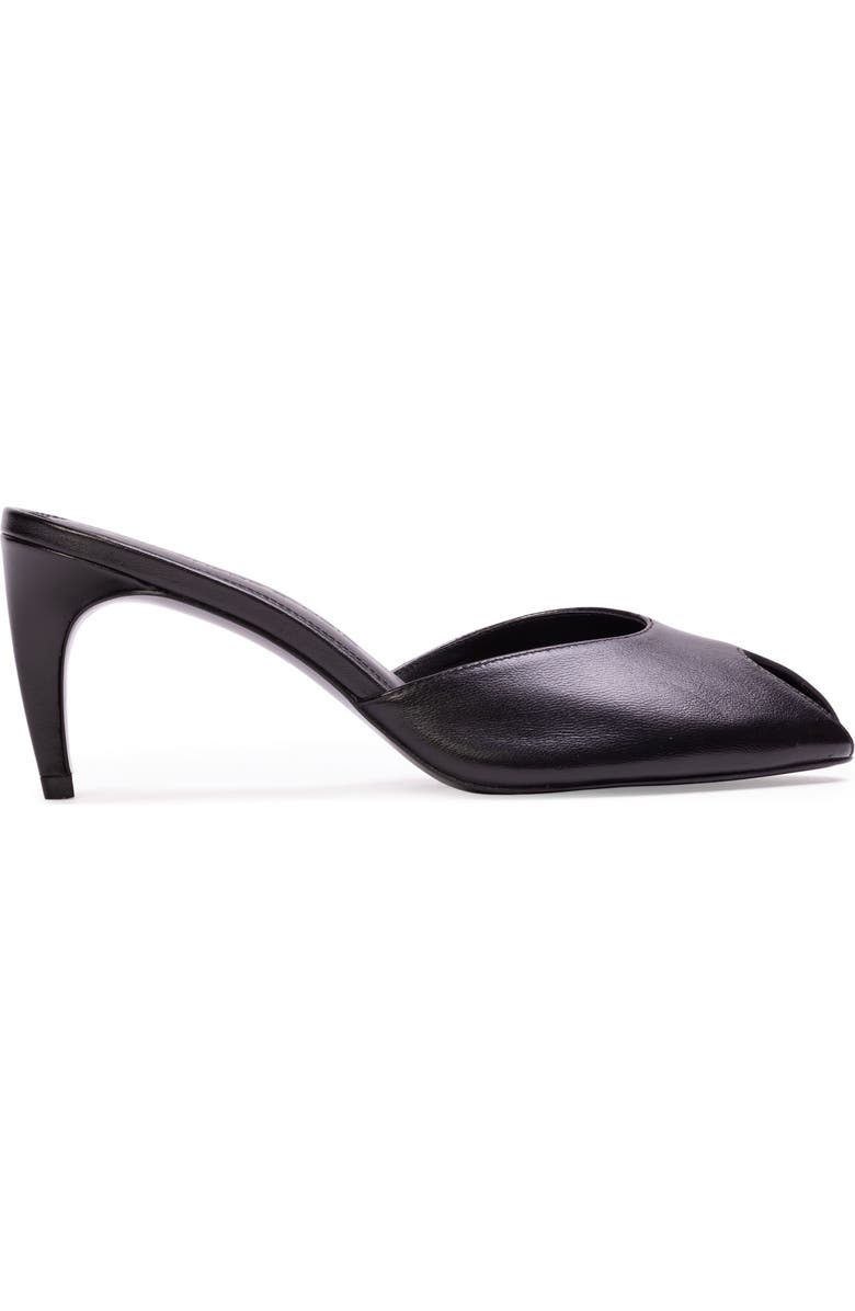 BLACK SUEDE STUDIO Dovie 70 Leather Mule, Main, color, Black Leather