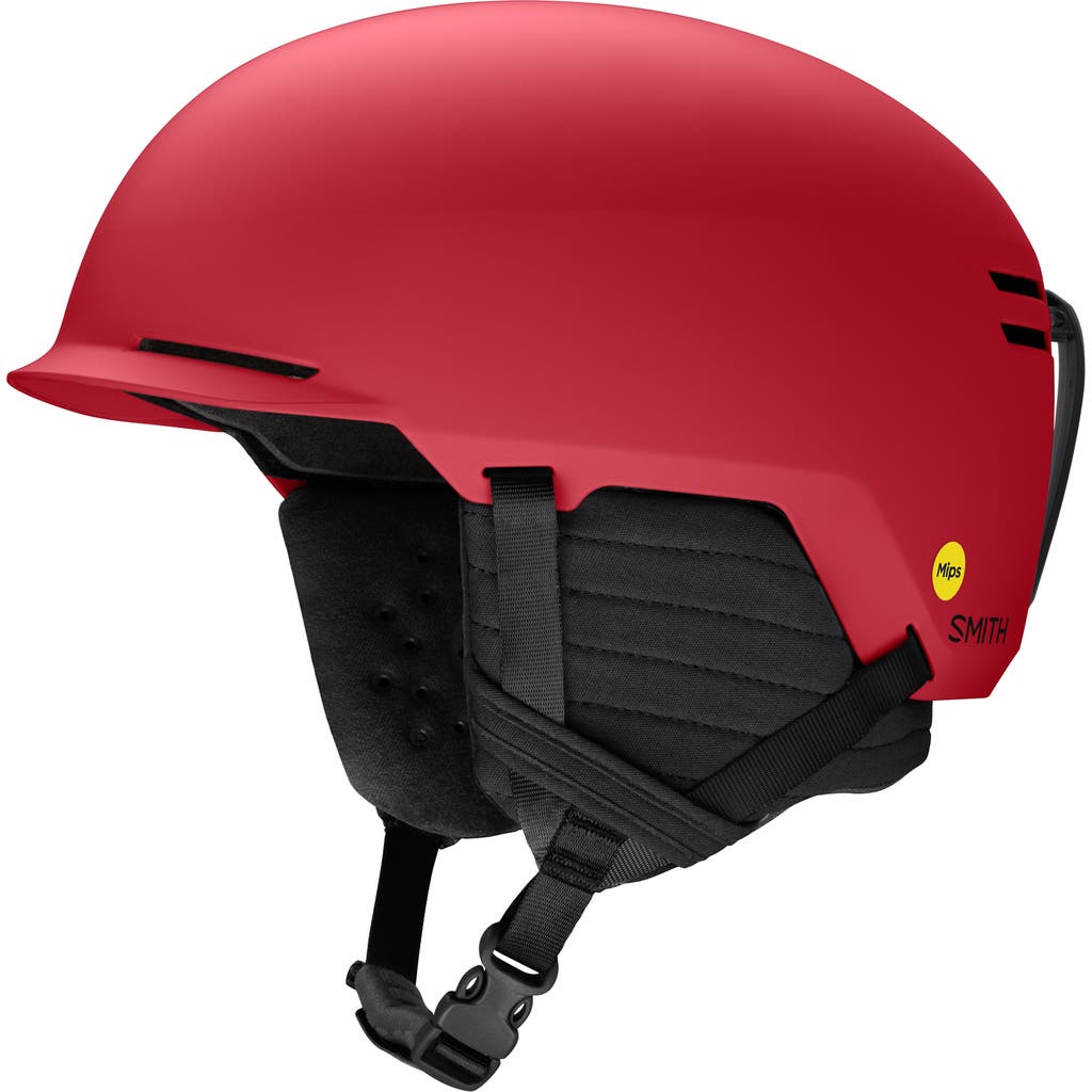 Smith Kids' Scout Junior Snow Helmet With Mips In Matte Crimson