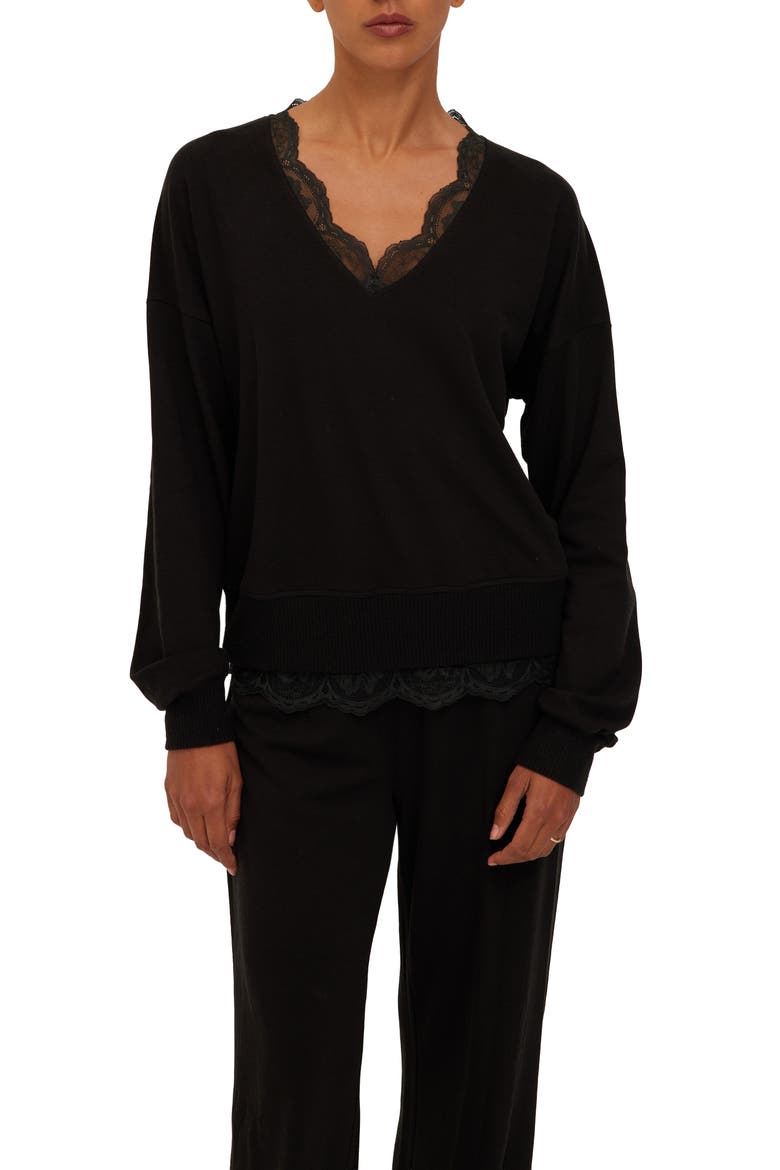 Malibu Pullover, Main, color, BLACK