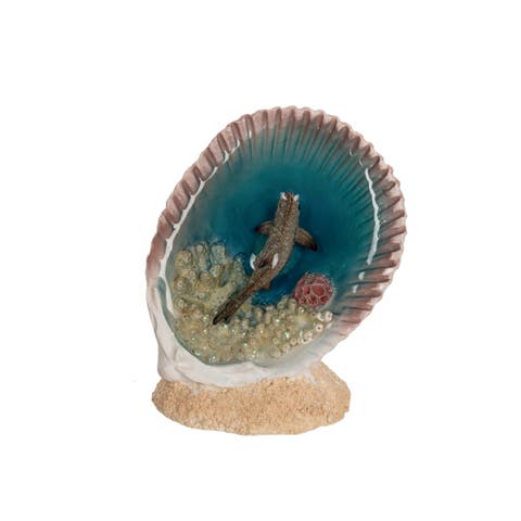 Shark In Seashell Figurine