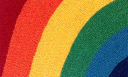 R16 Home Rainbow Slice Door Mat In Multi