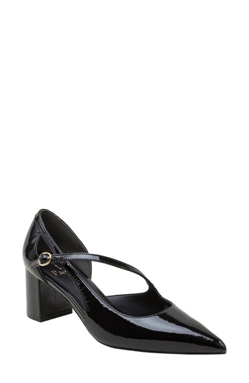 Linea Paolo Biondy Pointed Toe Half d'Orsay Pump in Black  product