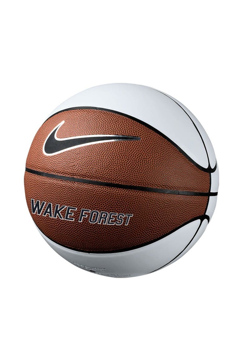 Wake Forest Demon Deacons Autographic Basketball, Main, color, Brown