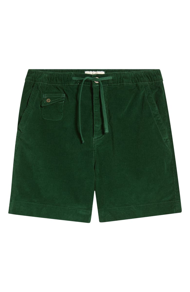 Imperfects Easy Rider Drawstring Corduroy Shorts, Main, color, Irish Racing Green