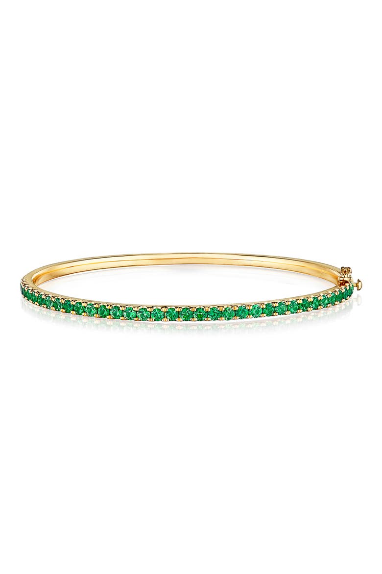Stackable Green Tsavorite Bracelet, Main, color, TSAVORITE