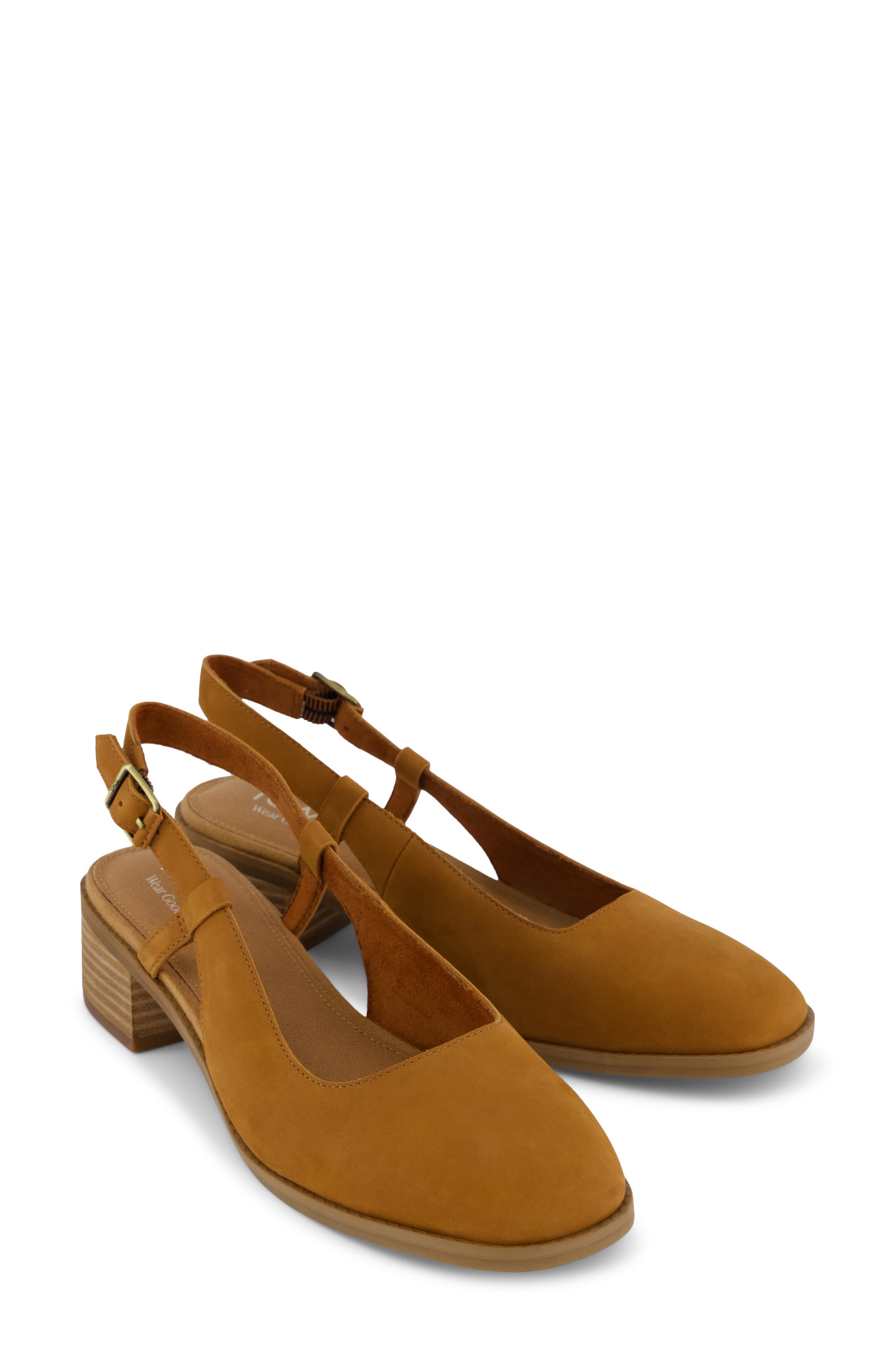 TOMS Jaclyn Slingback Pump, Alternate, color, Brown