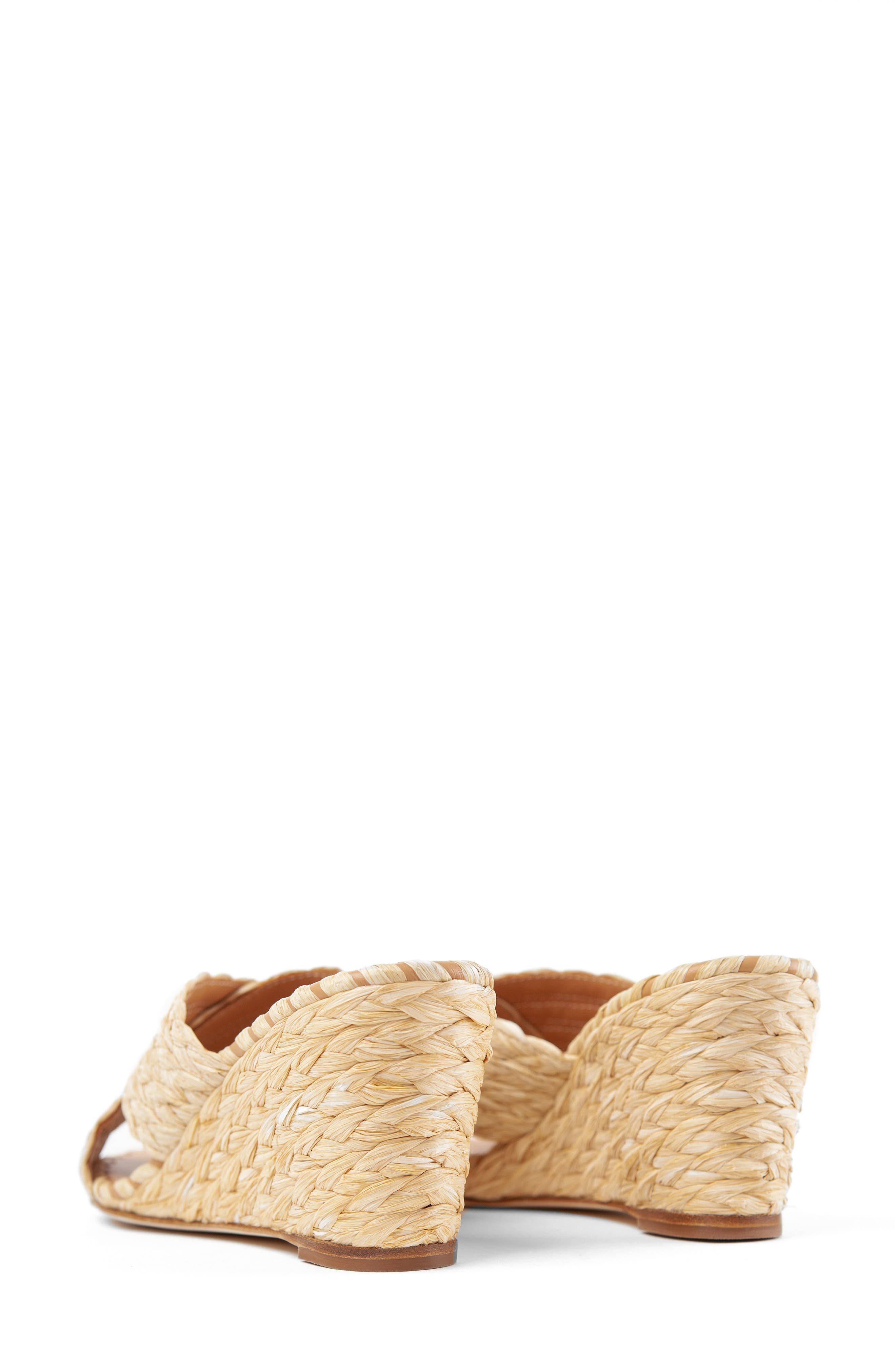 Lacie Wedge Slide Sandal, Alternate, color, NATURAL