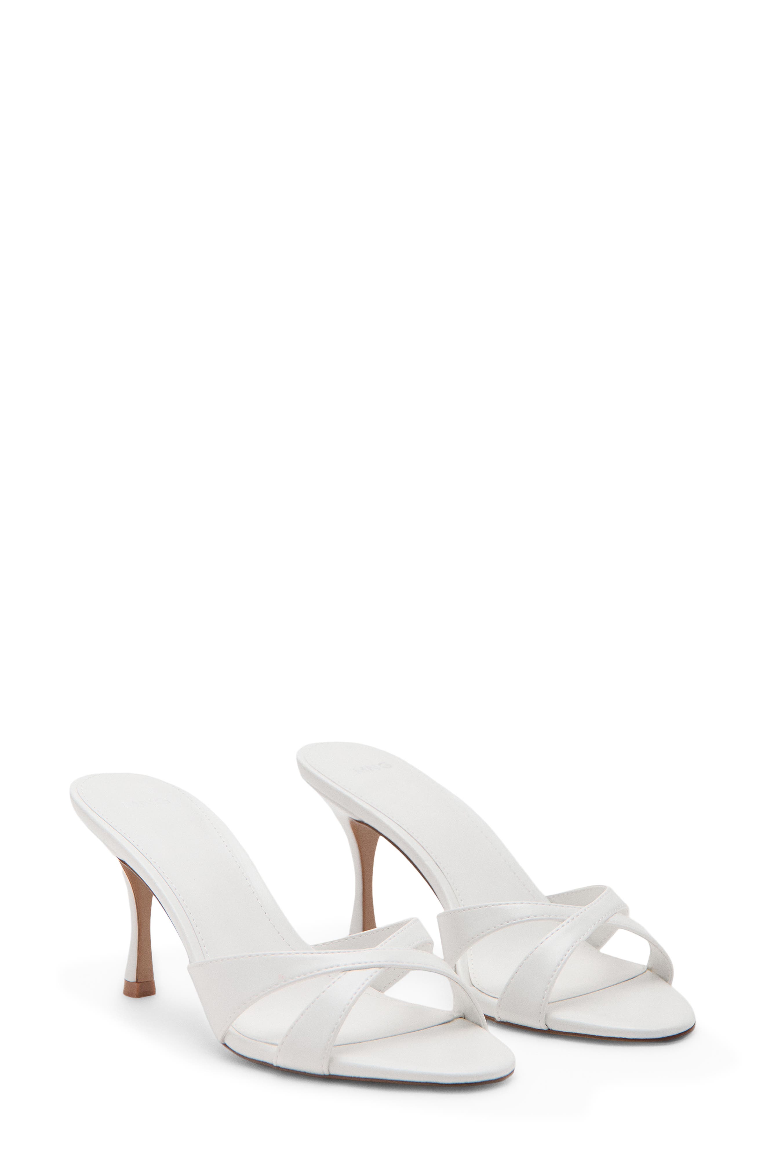 Mango Slide Sandal In White