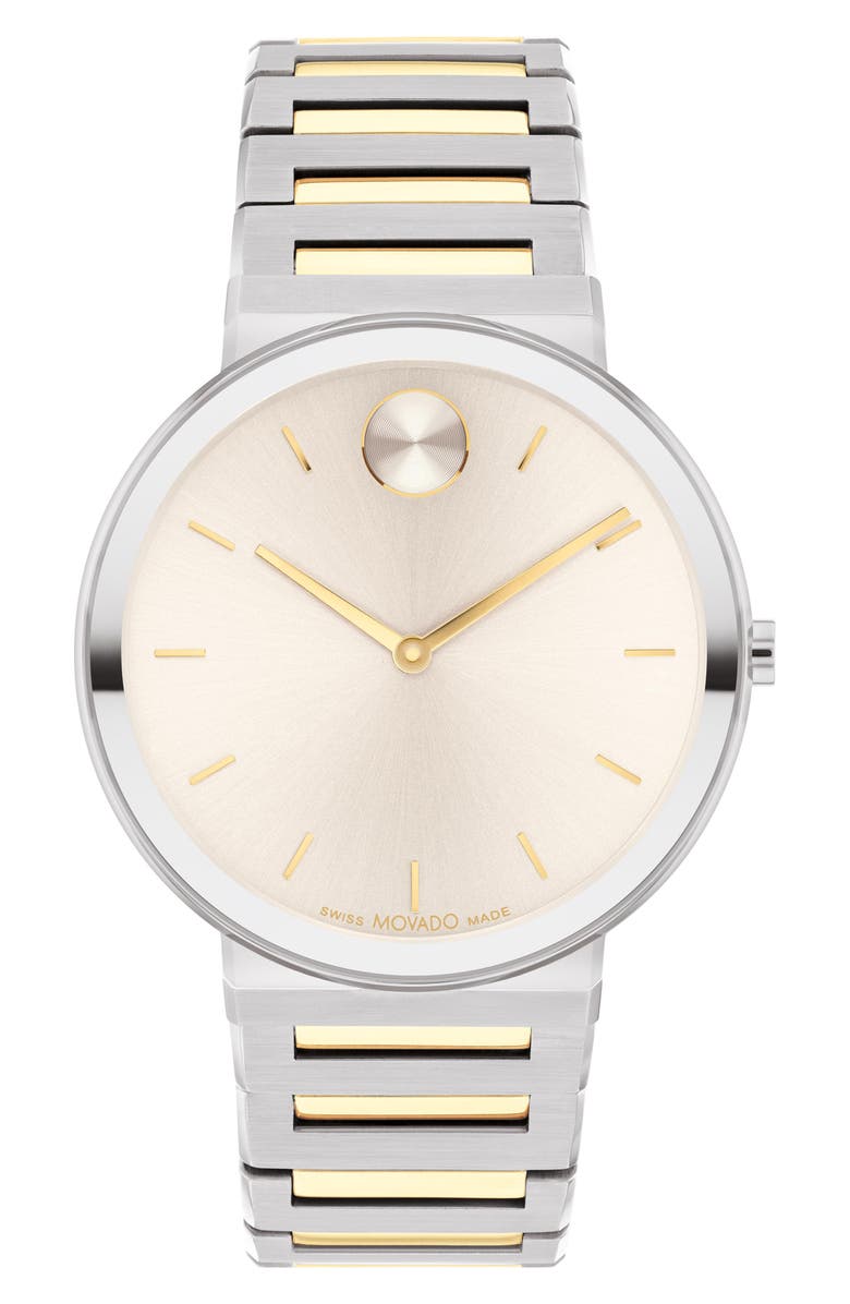 Movado Horizon Bracelet Watch, 40mm, Main, color, Beige Dial