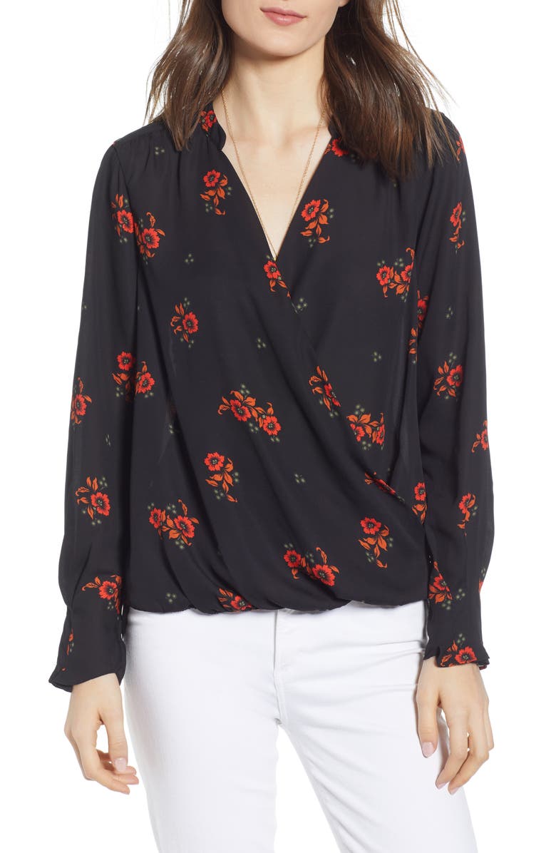 Scotch & Soda Wrap Blouse, Main, color, 