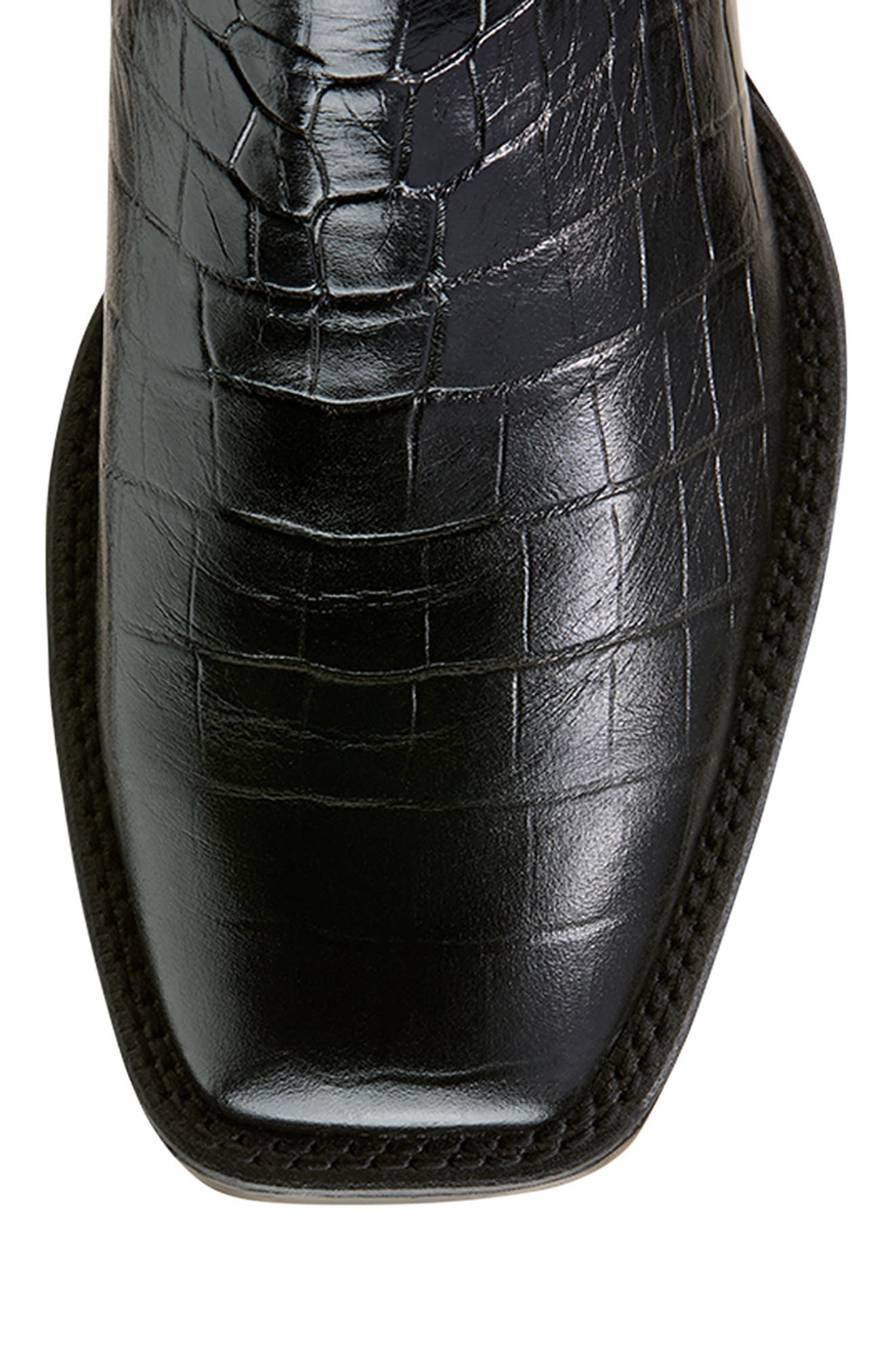 Ariat Booker Wide Square Toe Western Chelsea Boot, Alternate, color, Black