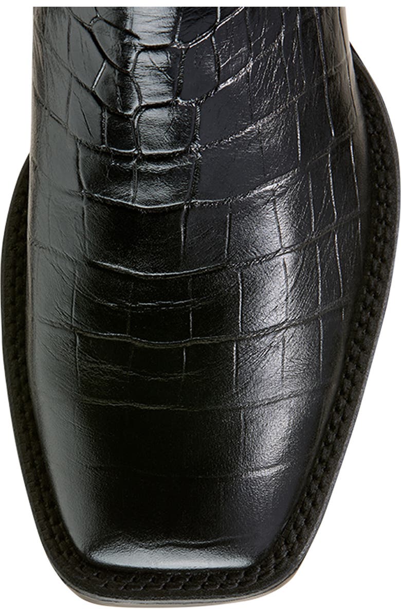 Ariat Booker Wide Square Toe Western Chelsea Boot, Alternate, color, Black