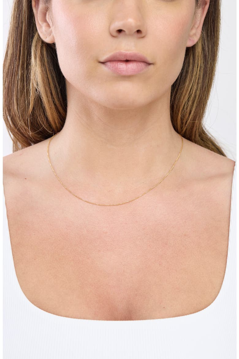 14k Gold Chain Necklace, Alternate, color, 14KY