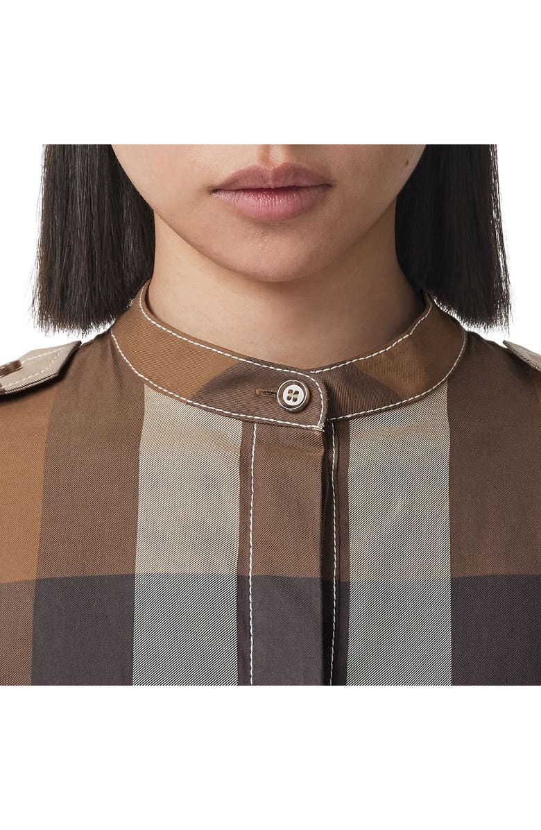 Burberry Aurelia Check Cotton Shirtdress, Alternate, color, 