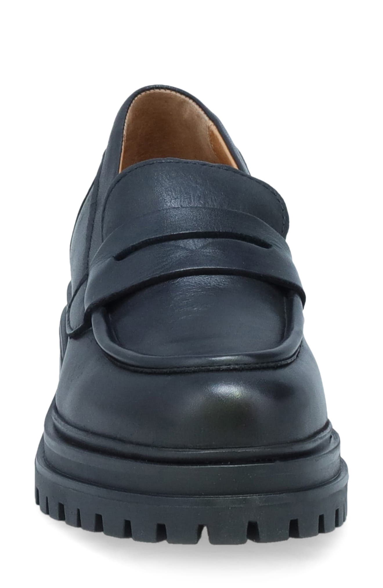 Miz Mooz Legend Platform Loafer, Alternate, color, Black